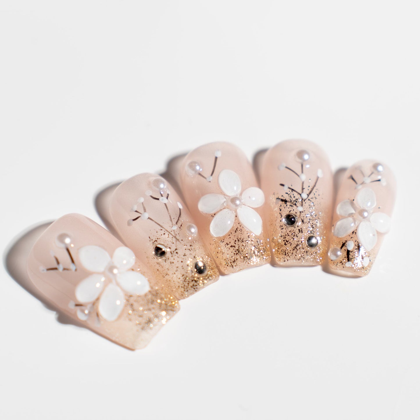 Dewdrop Flora Press-On Nails-DIY Nail Art-3