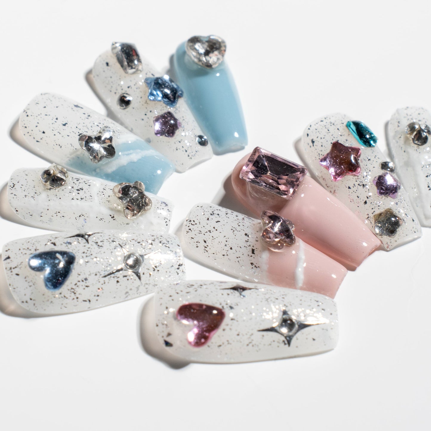 Renovanails Petal Stardust - Gel Press-On Nails-4