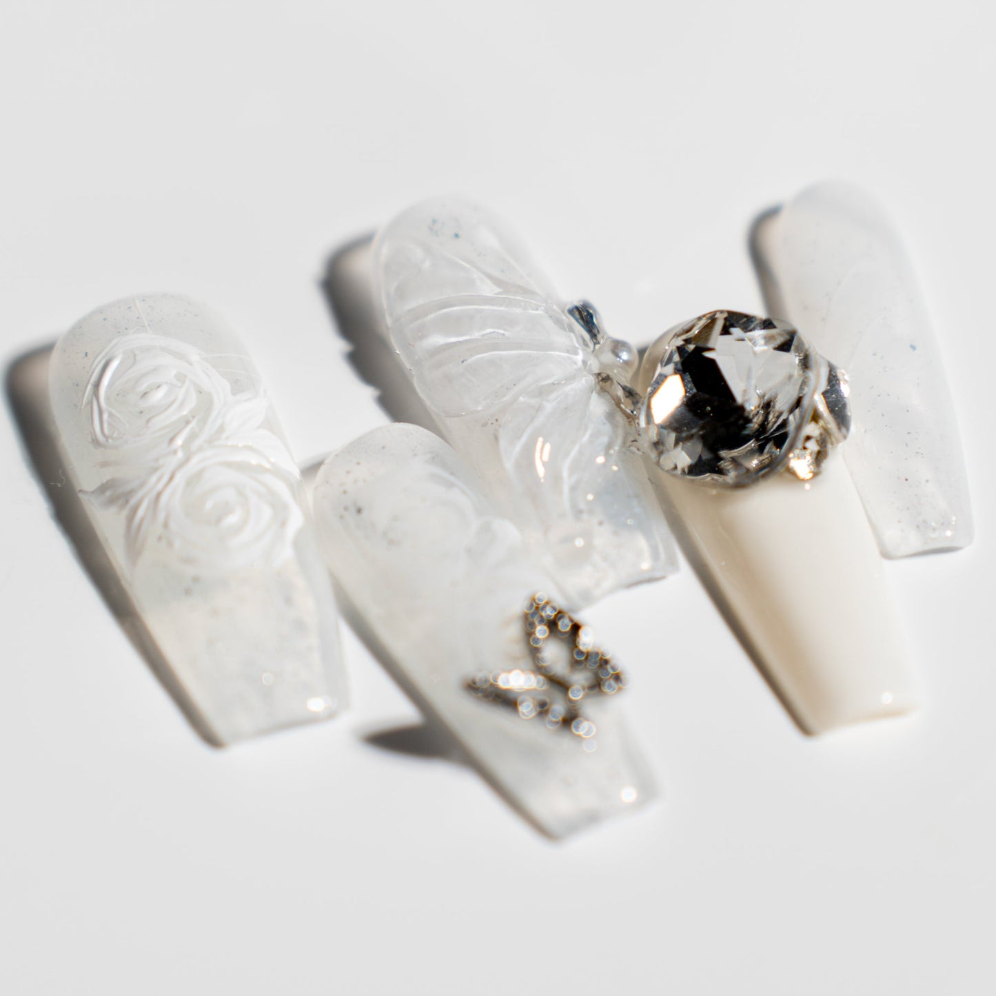 Renovanails Rosewing Ballet-Handmade Elegant Press-On Nails-3