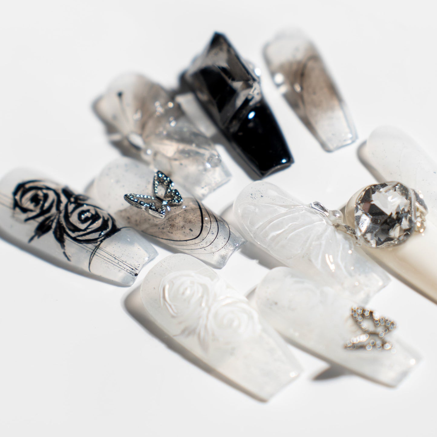 Renovanails Rosewing Ballet-Handmade Elegant Press-On Nails-4