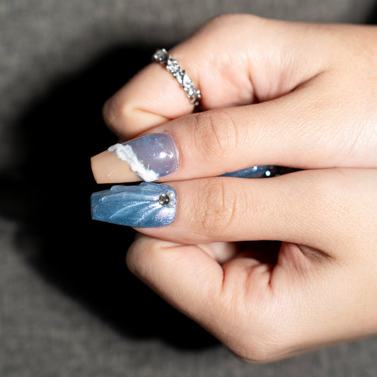 Renovanails Whale Song Pearl–Iridescent Press On Nails-2