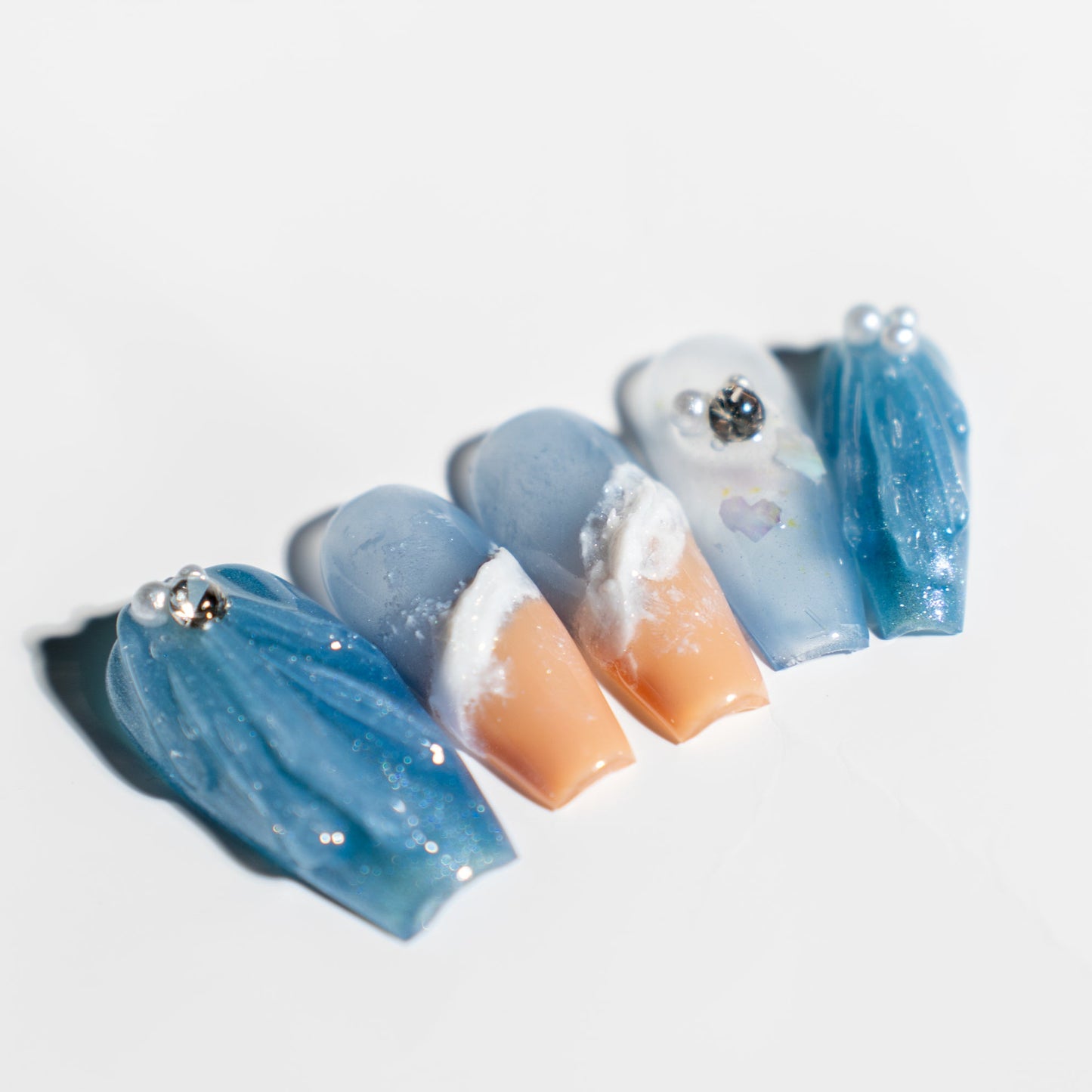 Renovanails Whale Song Pearl–Iridescent Press On Nails-3
