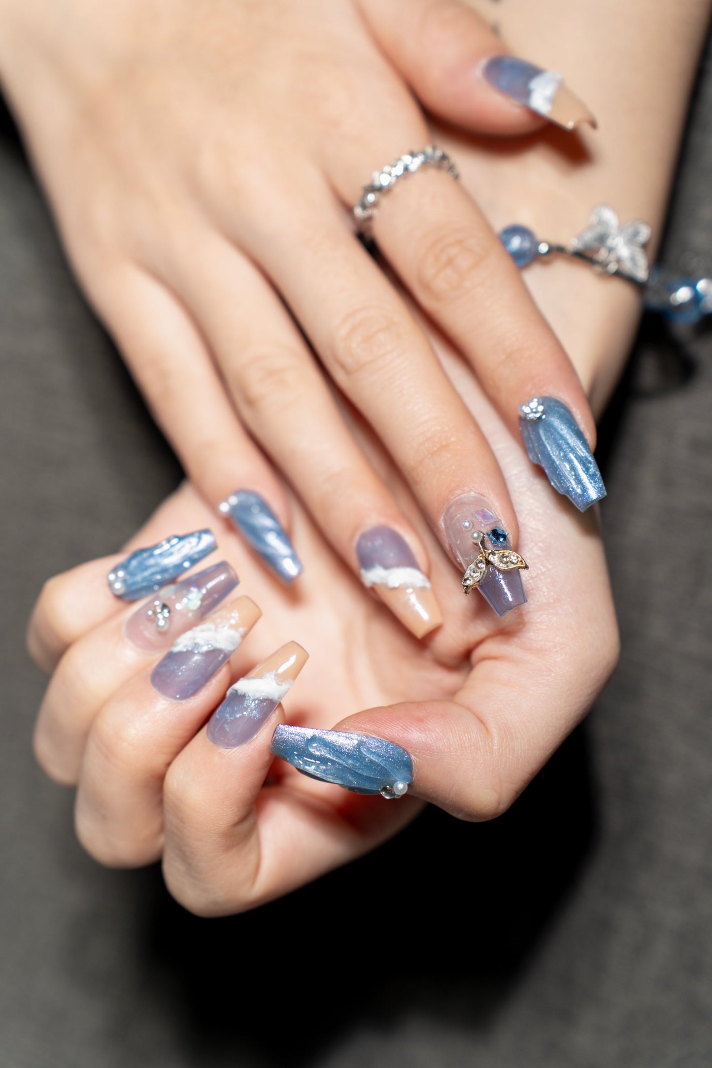 Renovanails Whale Song Pearl–Iridescent Press On Nails-5