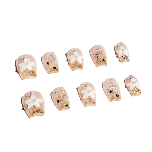 Dewdrop Flora Press-On Nails-DIY Nail Art-1