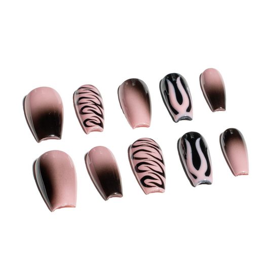 Renovanails Pink Savannah–Classy Press On Nails-1