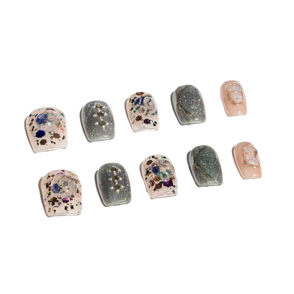 Renovanails Stellar Shards–lridescent Press-On Nails-1