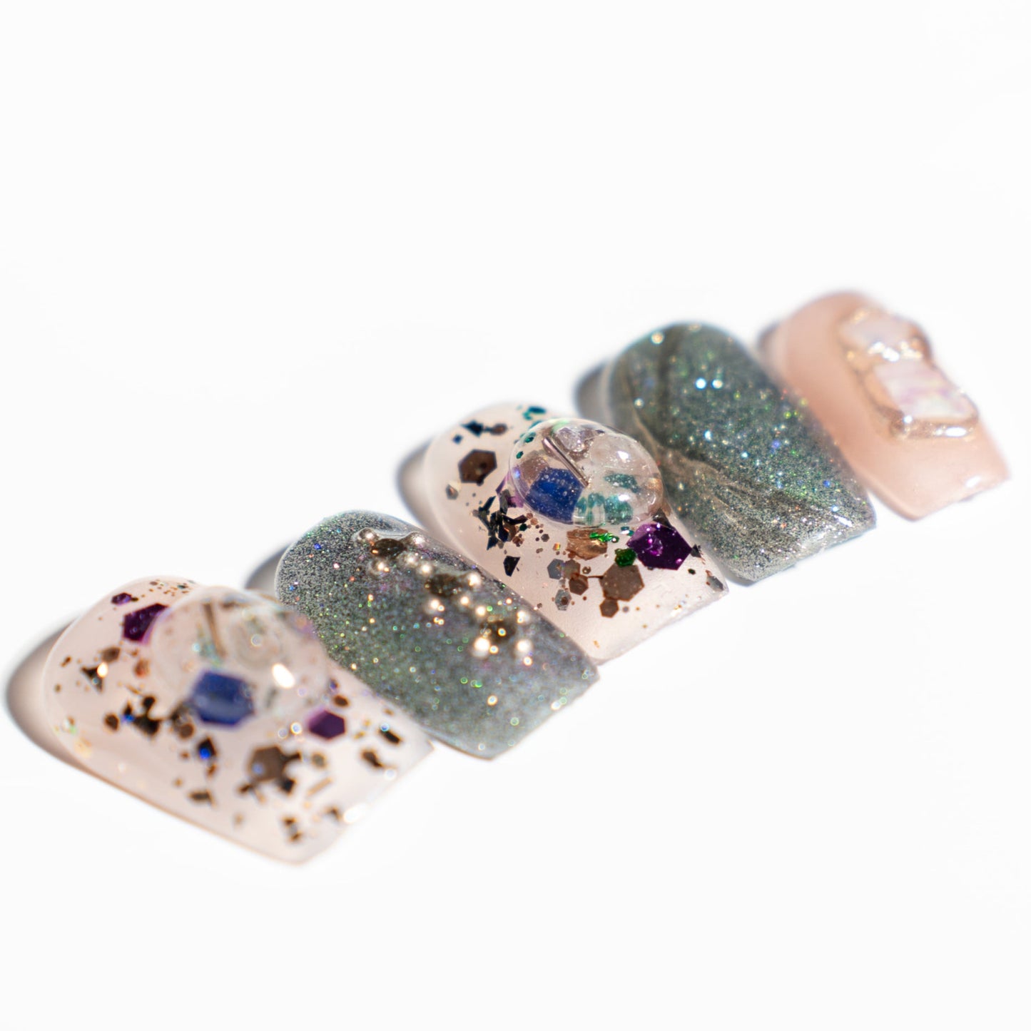 Renovanails Stellar Shards–lridescent Press-On Nails-3