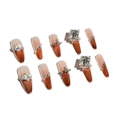 Renovanails Twilight Grains-Occasion Handmade Press-On Nails-1
