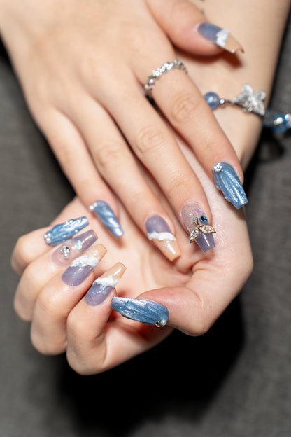 Renovanails Whale Song Pearl–Iridescent Press On Nails-5